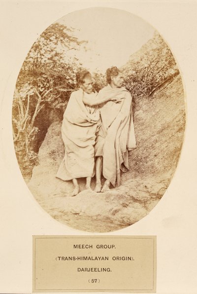 Meech Group (Trans-Himalayan Origin), Darjeeling, from The People of India, by J. Forbes Watson, published 1868 by English Photographer